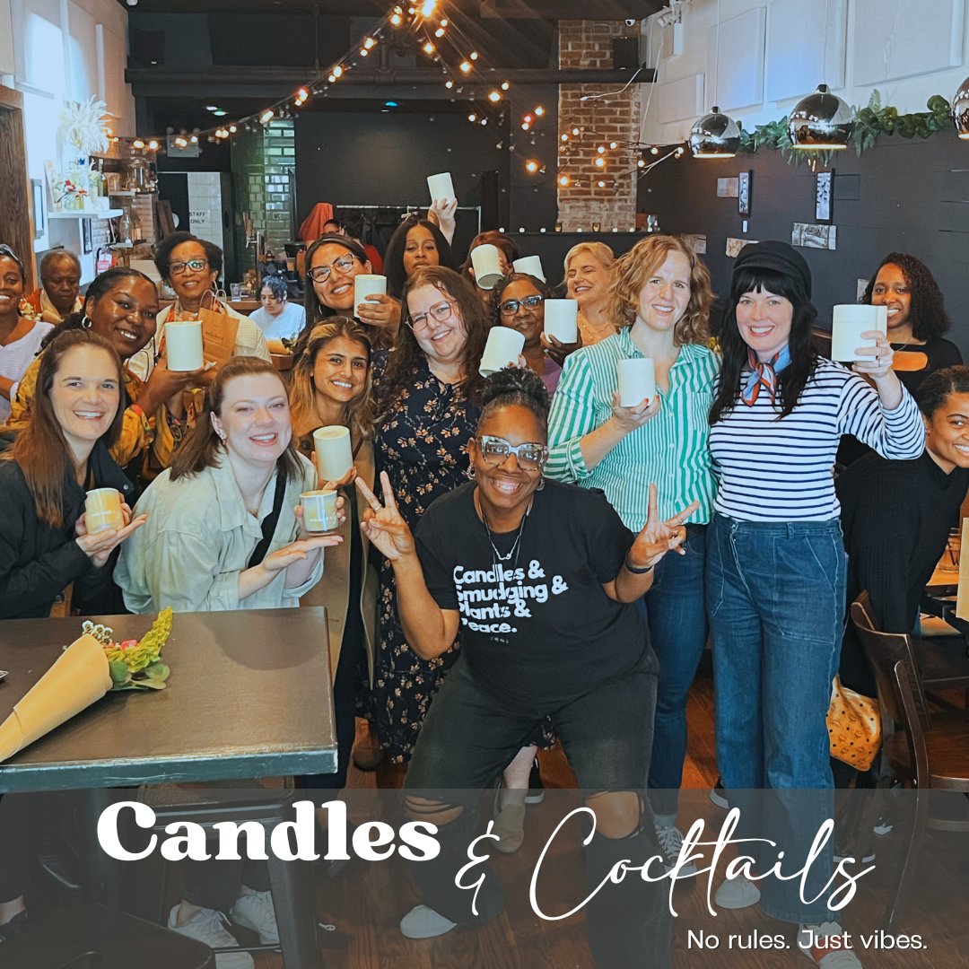 Candles and Cocktails: A Curated Candle Making Experience